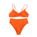 Factory Custom New High Quality Two Piece Bikini Set Beach wear High Waist Swimsuit Women Fitness Swimwear swimming suit