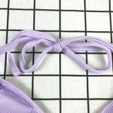 OEM can customize the color High Quality Ring Two Piece Bikini Set swimwear & beachwear Halter Swimsuit Women Sexy bikini